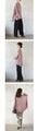 A loose dolman blouse for adults in dull pink