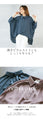 A loose dolman blouse for adults in dull blue