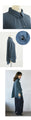 A loose dolman blouse for adults in dull blue