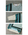 A tunic with a mix of eye-catching patterns and ribbing. Make exciting eye-catching patterns more accessible in 