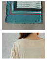 A tunic with a mix of eye-catching patterns and ribbing. Make exciting eye-catching patterns more accessible in 