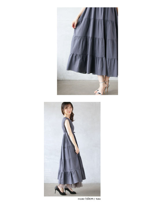 A tiered dress in subtle colors that will make adults' hearts flutter