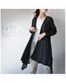 All you need is this slit sheer cardigan