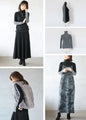 A versatile knit that can be worn both front and back for a slimming look