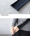 A versatile knit that can be worn both front and back for a slimming look
