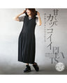 Sweet and cool hoodie pleated dress