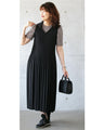 Sweet and cool hoodie pleated dress