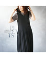 Sweet and cool hoodie pleated dress