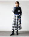 Denim and designer knitwear are attached together so you can wear it all by itself
