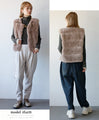 A warm fur vest that will liven up the seasonal mood