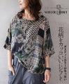 A cool shift in floral print tops and shirts