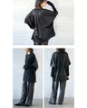 A top made from two fabrics to complete your outfit
