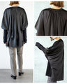 A top made from two fabrics to complete your outfit