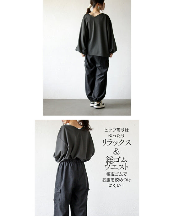 一線を画す 大人のマットな艶カーゴパンツ