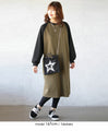 A casual two-tone dress that is more than a cut-and-sew but not quite a sweatshirt