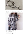 A monochrome art pattern x tiered dress that stands out from the crowd