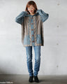 A trick art knit top that's one of a kind