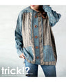 A trick art knit top that's one of a kind
