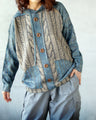 A trick art knit top that's one of a kind