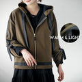 The lines are the deciding factor. A lightweight casual outerwear
