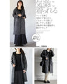A knit coat with a mixed knit that doesn't look flat and can be worn like a cardigan