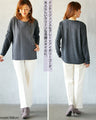A top made of different materials with an embossed, pockmarked knit pattern