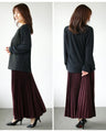A top made of different materials with a embossed pattern