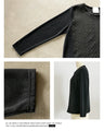 A top made of different materials with a embossed pattern