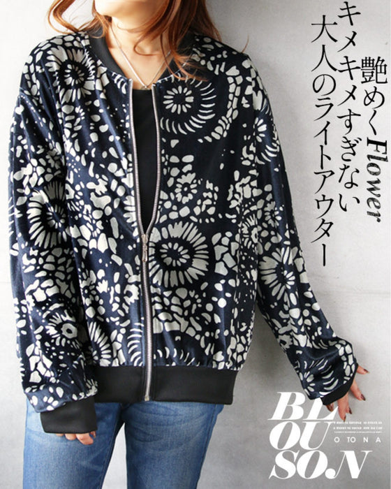 艶めくFlower キメキメすぎない 大人の ライトアウター