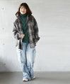 Make your check shirt stand out. Uneven dyed check