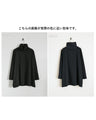 Off-neck A-line knit top with square cut for a slimmer look