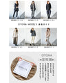 Off-neck A-line knit top with square cut for a slimmer look