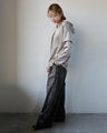 A glossy velour that is more than just casual. An original and elegant hoodie for adults.