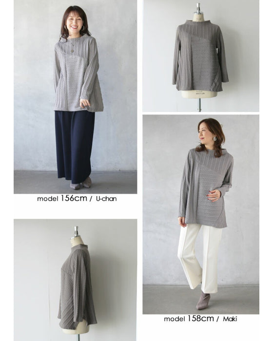 Exquisitely placed knitted look