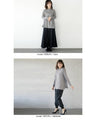 Exquisitely placed knitted look