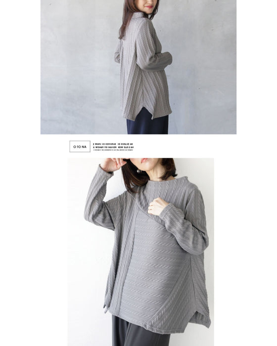 Exquisitely placed knitted look