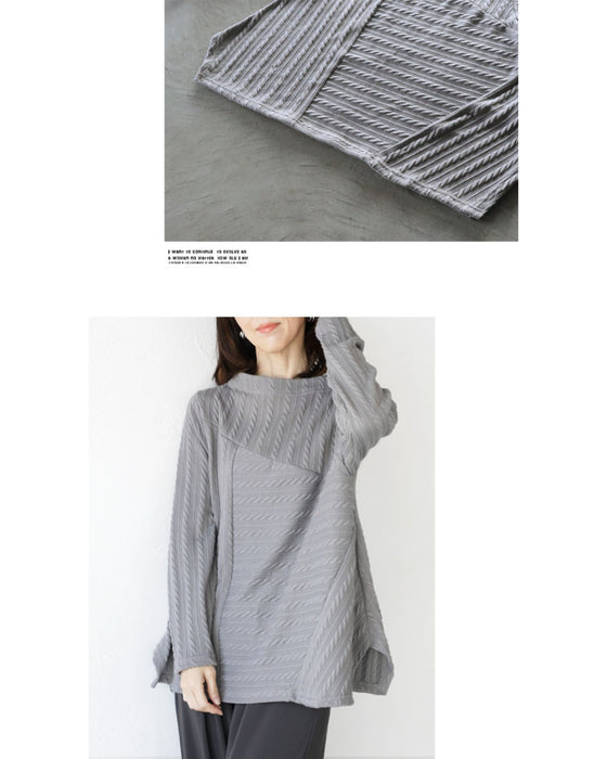 Exquisitely placed knitted look