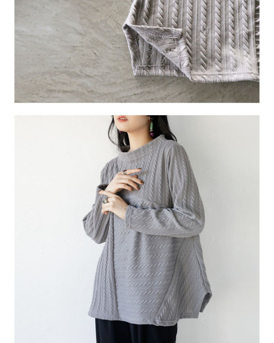 Exquisitely placed knitted look