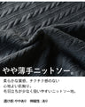 絶妙配置 浮き立つ編み風ニットソー