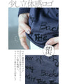 Stylish logo for adults. Asymmetrical knitwear