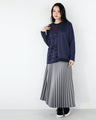 Stylish logo for adults. Asymmetrical knitwear