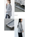 Stylish logo for adults. Asymmetrical knitwear