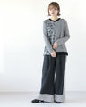 Stylish logo for adults. Asymmetrical knitwear
