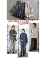 Ribs and heathered fabric with a mature feel