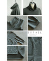 Ribs and heathered fabric with a mature feel