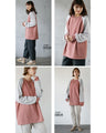 I like this color. Loose raglan knit top.