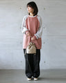 I like this color. Loose raglan knit top.