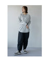 A long sleeve T-shirt for adults with a crinkled look