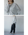 A long sleeve T-shirt for adults with a crinkled look