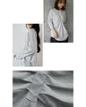 A long sleeve T-shirt for adults with a crinkled look